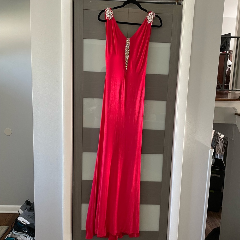 Backless Red Dress